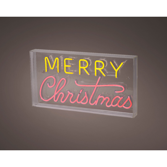 Πινακίδα Neon 220LED Merry Christmas με Usb