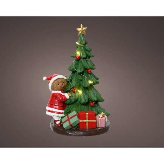 Διακοσμητικό Αρκουδάκι με Δέντρο 17.50x14.50x27.50cm