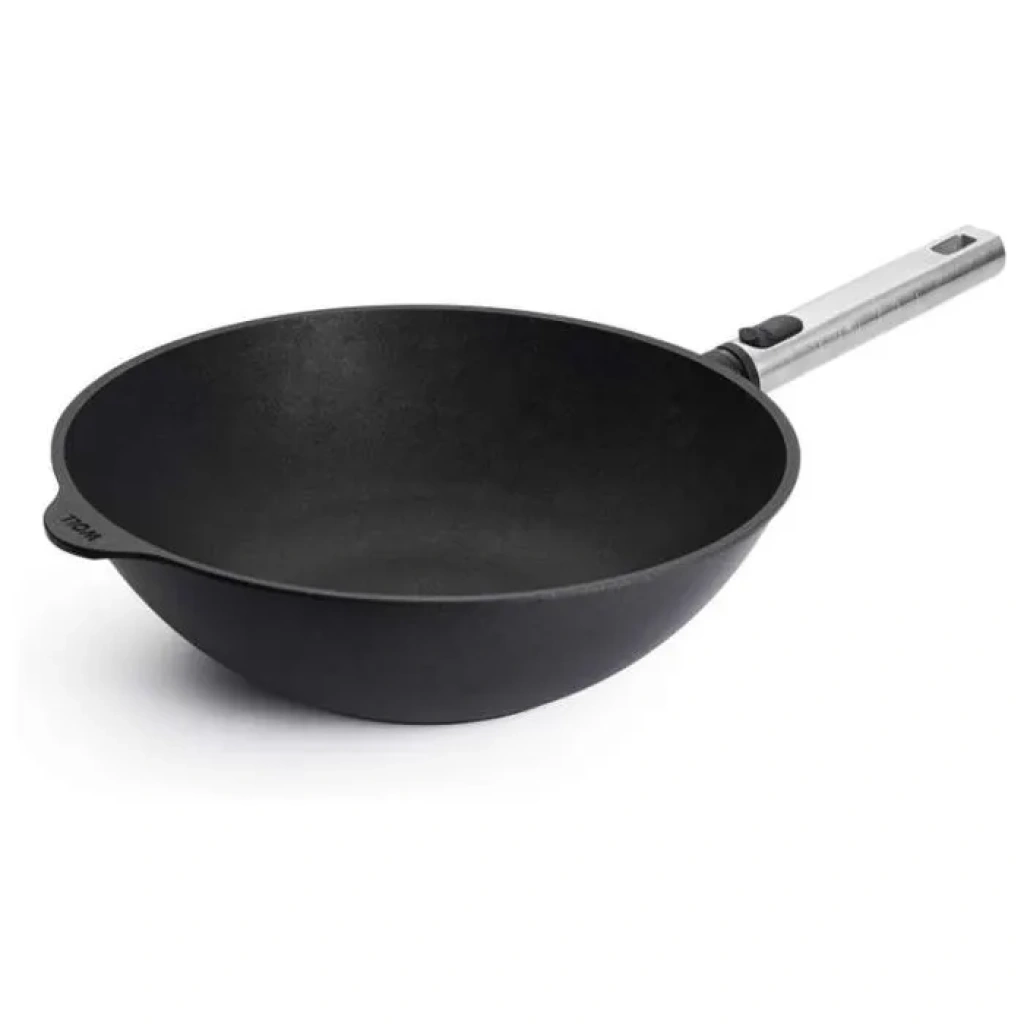 Wok αντικολλητικό από χυτό αλουμίνιο με αποσπώμενη ανοξείδωτη λαβή 30 εκατ. Diamond XR Logic Pro