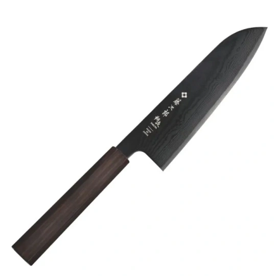 Μαχαίρι Santoku 16.5 εκατ. από δαμασκηνό ατσάλι με λαβή έβενου Sakuya