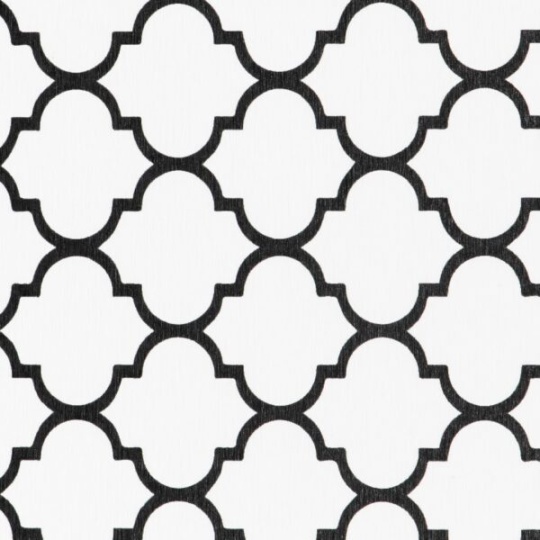 Artsy Mats - Αντιολισθητικό Πατάκι Μπάνιου BlackTrellis White Stone 39x60cm